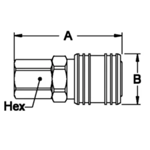 Eaton Cplng air fem 1400451 