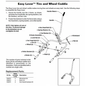 OTC/Division of SPX DOLLY WHEEL KIT 1302888 