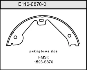 Bendix BRAKE SHOE 440606 