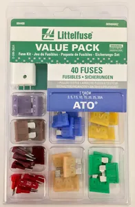 Littlefuse Fuse Kit, Ato Super, Value Pack 40Pc 221724 