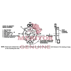 Meritor Brake Spider 995647 