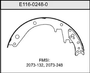Bendix BRAKE SHOE 445208 