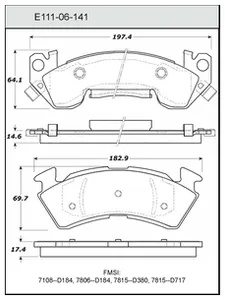 Bendix DISC PAD 444536 