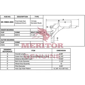 Meritor Ay-Hub 716886 