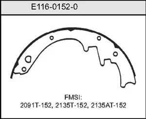 Bendix BRAKE SHOE 454074 