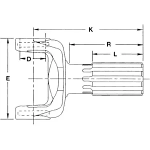 Spicer YOKE SHAFT 373918 