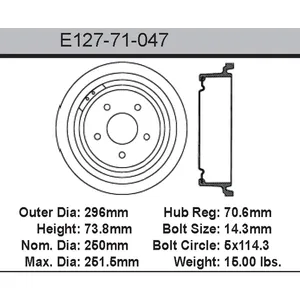 Bendix Brake Drum 9.84 x 11.65 459984 