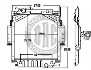 Detroit Radiator Freightliner 919946 