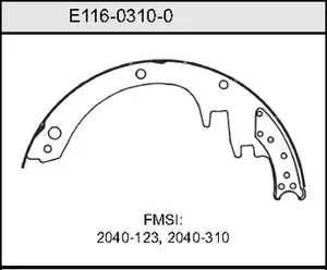 Bendix BRAKE SHOE 454046 