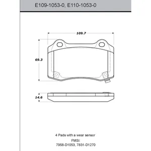 Bendix DISC PAD 453746 