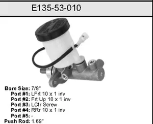 Bendix MASTER CYLINDER 460010 