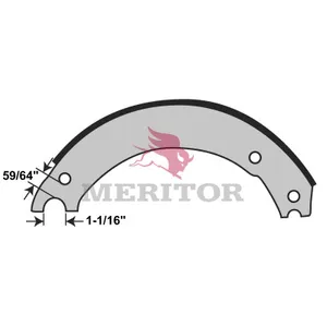 Meritor Lined Shoe 996561 