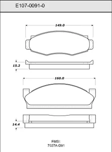 Bendix DISC PAD 446322 