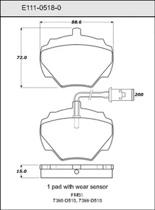 Bendix DISC PAD 457592 