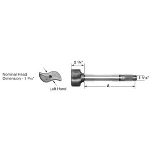 Euclid Q 1.25 24 Spline Left Hand Camshaft 1103848 