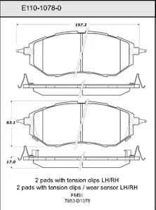 Bendix DISC PAD 444514 