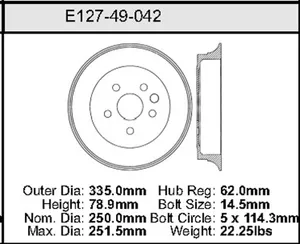Bendix Brake Drum 9.84 x 13.19 453276 