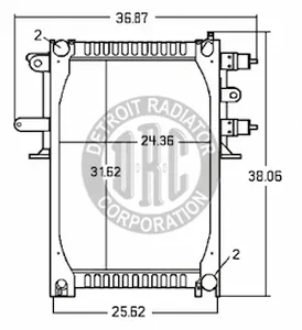 Detroit Radiator Freightliner 925280 