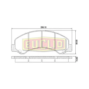 Euclid Disc Pad Set 756178 