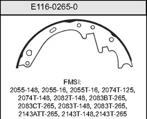 Bendix BRAKE SHOE 441950 