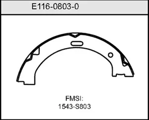 Bendix BRAKE SHOE 457050 