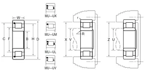 Timken Single Row Ball Bearing 1062046 