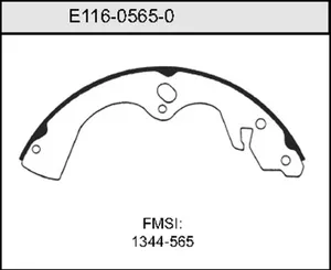 Bendix BRAKE SHOE 447172 