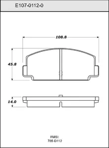 Bendix DISC PAD 444026 