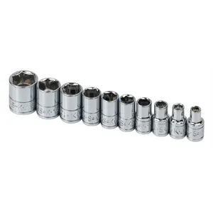 S-K Hand Tools SOCKET SET 1/4I 1329980 