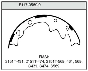 Bendix BRAKE SHOE 443080 