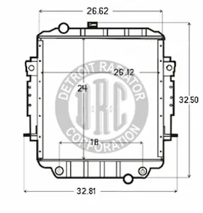 Detroit Radiator Freightliner 1154502 