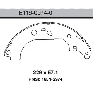 Bendix BRAKE SHOE 449464 
