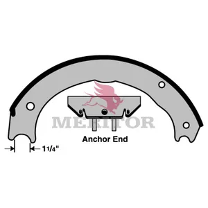 Meritor Lined Shoe 1008026 