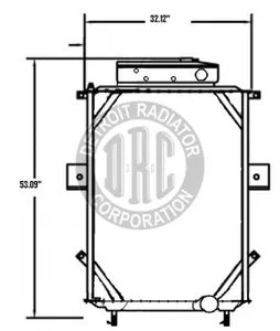 Detroit Radiator Kenworth 915882 
