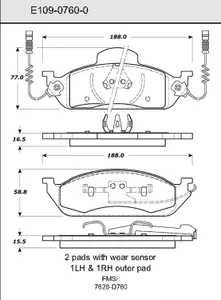 Bendix DISC PAD 455424 