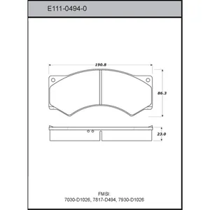 Bendix DISC PAD 441122 