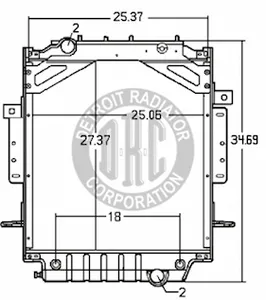 Detroit Radiator Freightliner 1150194 