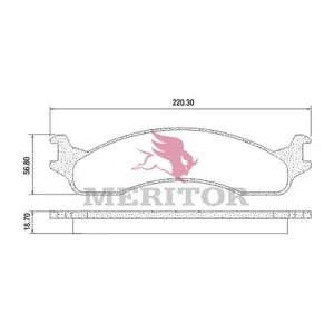 Meritor Allmk Disc Pad 779722 