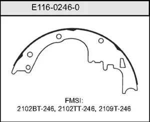 Bendix BRAKE SHOE 460490 