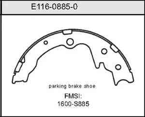Bendix BRAKE SHOE 440614 