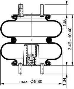 Automann Air Spring Doub 346366 