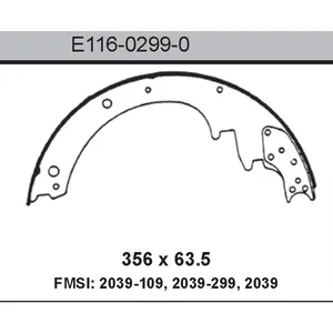 Bendix BRAKE SHOE 459208 