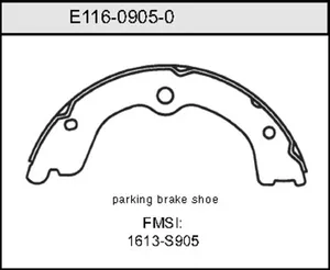 Bendix BRAKE SHOE 455400 