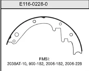 Bendix BRAKE SHOE 449108 