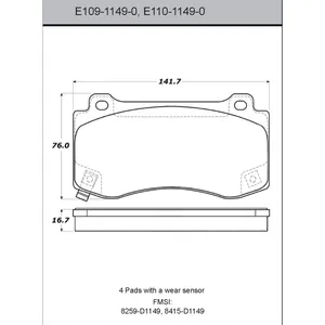 Bendix DISC PAD 441702 