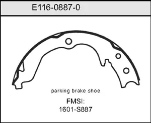 Bendix BRAKE SHOE 460250 