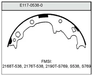 Bendix BRAKE SHOE 446780 