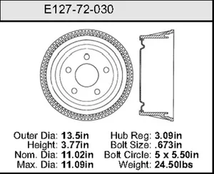 Bendix Brake Drum 11.02 x 13.5 452950 