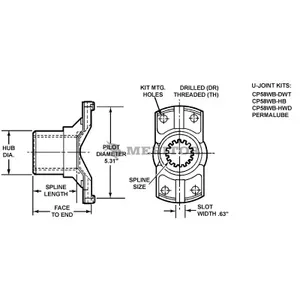 Meritor END YOKE 737792 