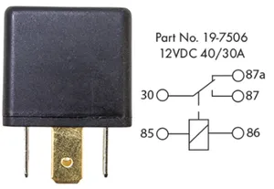 Tectran RELAY 12VDC 5 P 1093784 